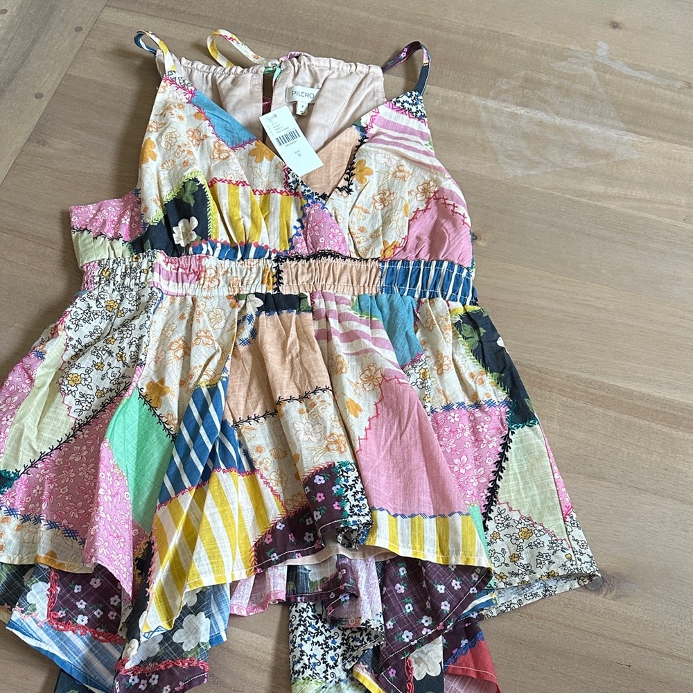 Pilcro Multicolor Patchwork Dress